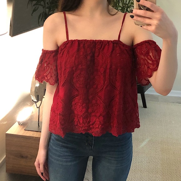 Abercrombie & Fitch Lace Blouse - Picture 1 of 8